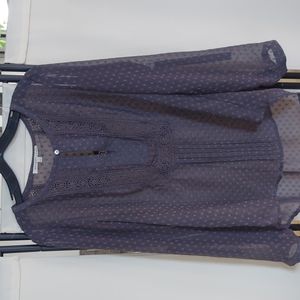 *LAST CHANCE! Daniel Rainn Sheer Swiss Dot Top
